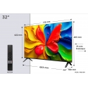 TCL 32V4C teler 81,3 cm (32") HD Nutiteleri funktsioon WiFi Must