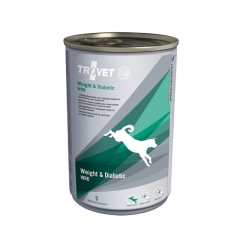 TROVET Weight & Diabetic 400g Oranžinė, Viščiukas, Rutuliukas, Kiauliena Suaugusių