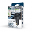 Gembird TA-UC-AC2PD65LCD-CAR-01 mobile device charger Universal Black Cigar lighter Fast charging Au Gembird TA-UC-AC2PD65LCD-CAR-01 mobile device charger Universal Black Cigar lighter Fast charging Au
