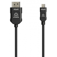Atomos 4K60p HDMI Silicon Cable – Micro to Full HDMI – 45cm