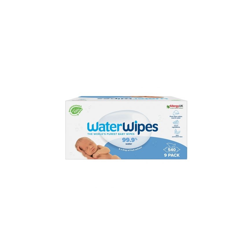 WaterWipes bērnu salvetes 540 pcs