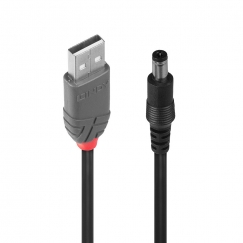 Lindy 70268 USB kabelis USB 2.0 1,5 m USB A DC Juoda