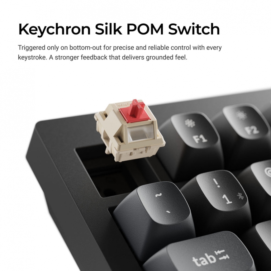 Keychron V6 Ultra 8K klaviatūra Universalus „Bluetooth“ QWERTY Juoda – 3