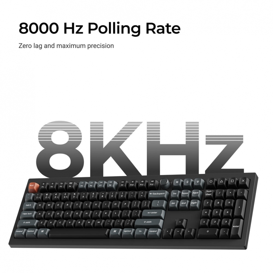 Keychron V6 Ultra 8K keyboard Universal Bluetooth QWERTY Black – 4