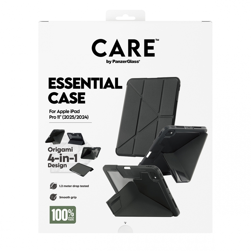 PanzerGlass CARE™ by Essential Case Black iPad Pro 11" (2024-2025) – 3