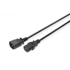 Digitus AK-440201-018-S virtajohto Musta 1,8 m IEC C14 IEC C13