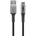 Goobay 49295 USB-kaapeli USB 2.0 0,5 m USB C USB A Musta, Harmaa Goobay 49295 USB-kaapeli USB 2.0 0,5 m USB C USB A Musta, Harmaa