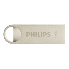Philips Moon Edition 2.0 USB atmintukas 64 GB USB A tipo Sidabras