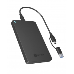 ICY BOX IB-201T-CU31 SSD enclosure Black 2.5"