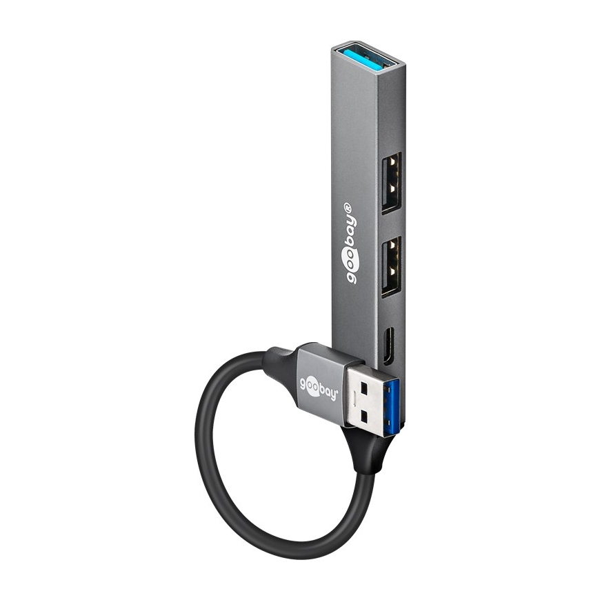 Goobay 74458 interfeisa centrmezgls USB 3