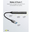 Goobay 74458 interface hub USB 3.2 Gen 1 (3.1 Gen 1) Type-A 5000 Mbit/s Light grey Goobay 74458 interface hub USB 3.2 Gen 1 (3.1 Gen 1) Type-A 5000 Mbit/s Light grey