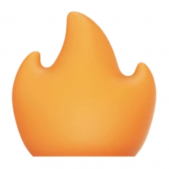 Flame lampshade for the Flextail Tiny Pump 2X lamp (orange)