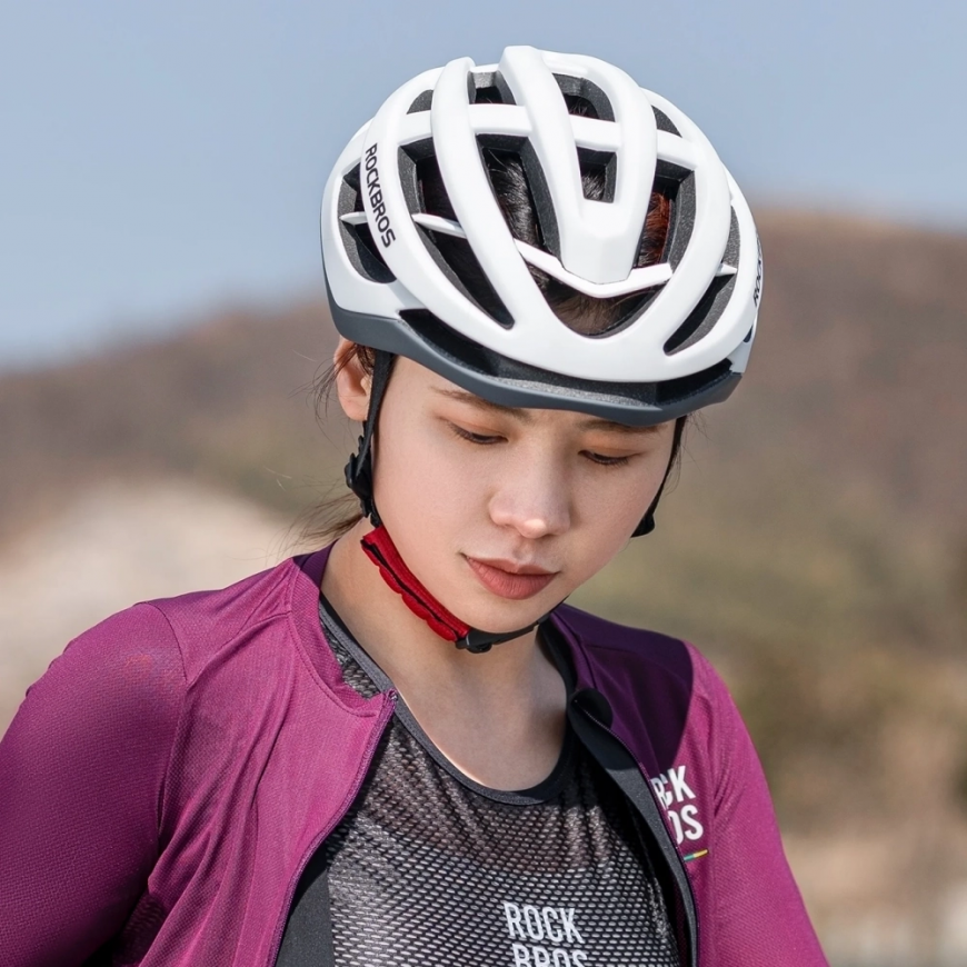 Rockbros HC-58WG-M Bike Helmet 55-58 cm - White-Gray – 2