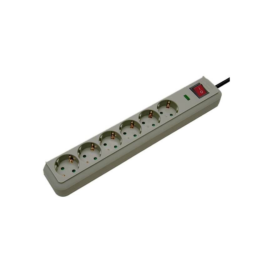 Brennenstuhl 1159750015 ylijännitesuoja Harmaa 6 AC-pistorasia(a) 1,5 m