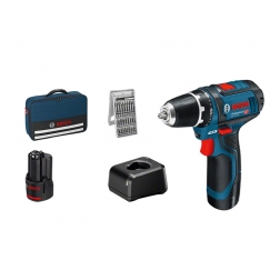Bosch GSR 12V-15 Professional 1300 RPM Juoda, Mėlyna