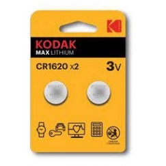 Kodak Lithium CR1620 / 3V Batteries (2pcs)