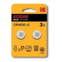 Kodak Lithium CR1620 / 3V Batteries (2pcs) Kodak Lithium CR1620 / 3V Batteries (2pcs)