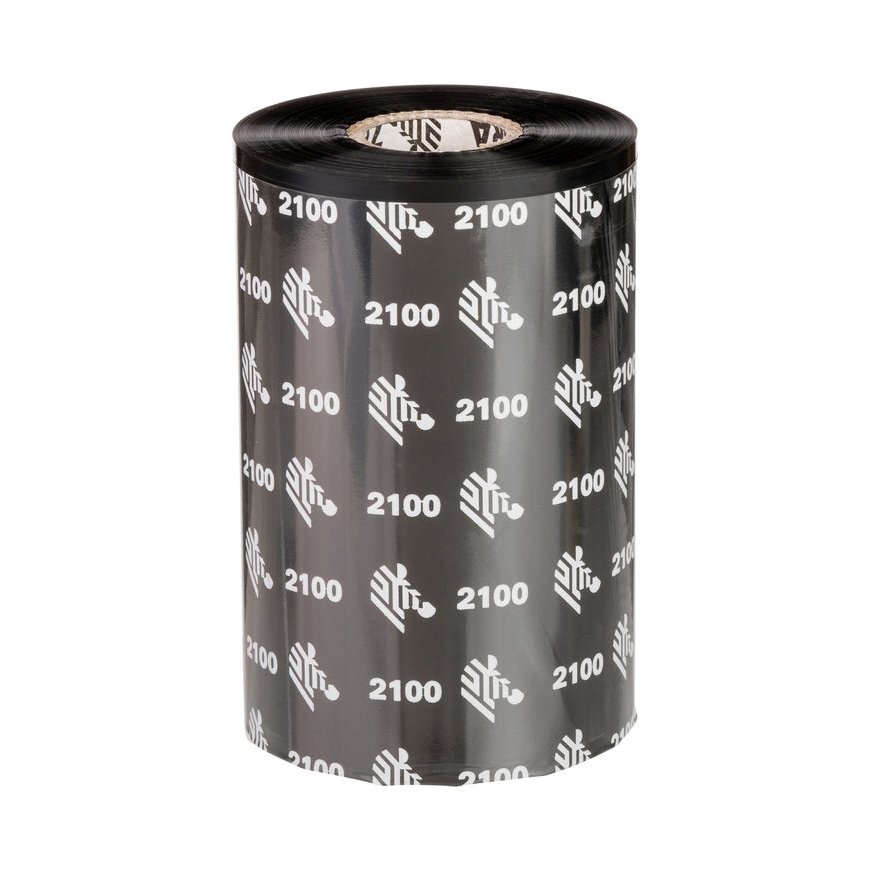 Zebra 2100 High-Performance Wax thermal ribbon 450 m Black