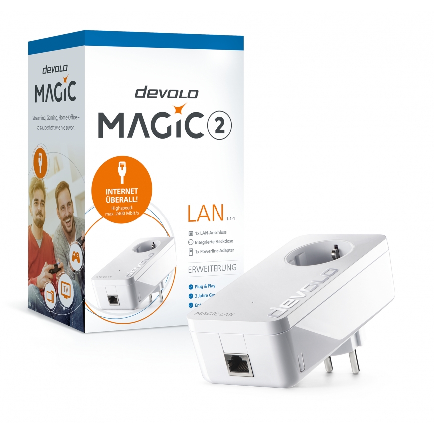 Devolo Magic 2 LAN 2400 Mbit/s Ethernet LAN Valkoinen 1 kpl – 2