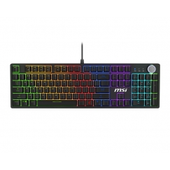 MSI FORGE GK320 RED klaviatūra Žaidimams USB QWERTY JAV tarptautinė versija Juoda