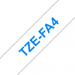 Brother TZE-FA4 etikettien kirjoitusnauha Sininen valkoisella