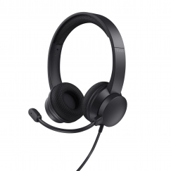 Trust Ayda Гарнитура Проводная Оголовье Calls/Music USB тип-A Черный