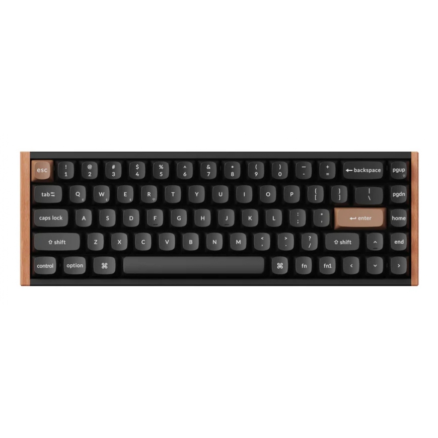 Keychron K6 HE klaviatuur Universaalne USB + Bluetooth Pruun, Must