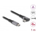 DeLOCK 81131 USB-kaapeli 1 m USB C Musta DeLOCK 81131 USB-kaapeli 1 m USB C Musta