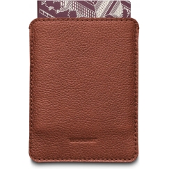 Woolnut Leather Sleeve for Passports -passitasku, konjakki