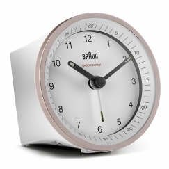Braun BC07 Кварцевый будильник Розовый, Белый