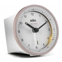 Braun BC07 Kvarca modinātājpulkstenis Rozā, Balts Braun BC07 Kvarca modinātājpulkstenis Rozā, Balts