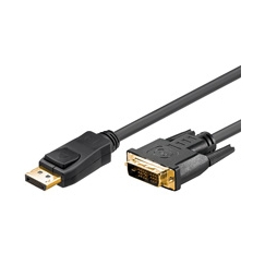 Goobay 2m DP/DVI DisplayPort Musta