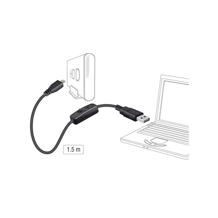 DeLOCK 84803 USB kabelis USB 2.0 1,5 m USB A Micro-USB B Juoda – 2