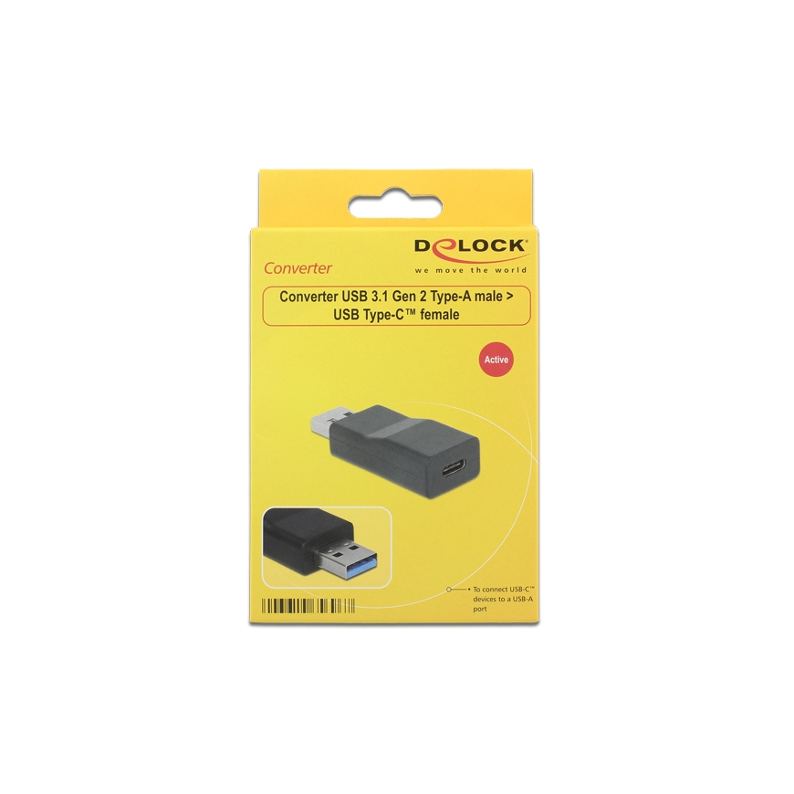 DeLOCK 65696 гендерный адаптер USB 3.1 Gen 2 Type-A USB 3.1 Gen 2 Type-C Черный – 2