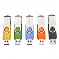 Intenso Basic Line USB flash drive 8 GB USB Type-A 2.0 Black, Blue, Green, Orange, Yellow