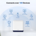 Mercusys Halo H50G (3-pack) Kaks sagedusala (2,4 GHz / 5 GHz) Wi-Fi 5 (802.11ac) Valge Sisemodem