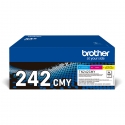 Brother TN-242CMY tonera kārtridžs 1 pcs Oriģināls Tirkīzzils, Fuksīns, Dzeltens