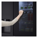 LG InstaView ™ GSXE91EVAD American Style Smart Fridge Freezer - Essence Black Steel - D Rated