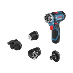 Bosch GSR 12V-15 FC Professional Bez atslēgas 600 g Melns, Zils