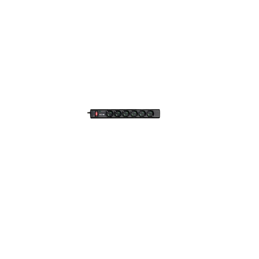 Eaton PS6D сетевой фильтр Черный, Белый 6 розетка(и) 220 - 250 V 1 m