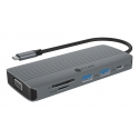 ICY BOX IB-DK4040a-CPD Vadu USB 3.2 Gen 1 (3.1 Gen 1) Type-C Alumīnijs, Sudrabs ICY BOX IB-DK4040a-CPD Vadu USB 3.2 Gen 1 (3.1 Gen 1) Type-C Alumīnijs, Sudrabs