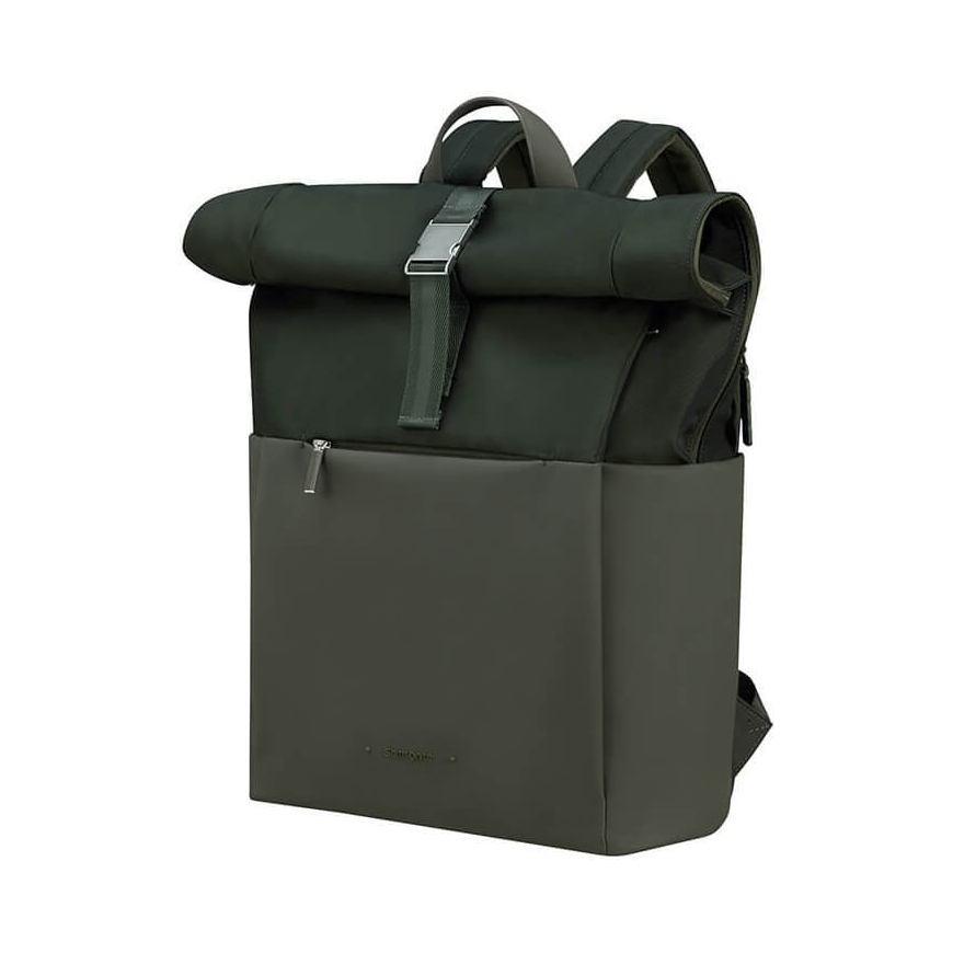 Samsonite 4Pack Rolltop 15,6" -reppu, metsänvihreä