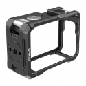 Metal protective case with a Puluz cold shoe mount for the DJI Osmo Action 6 Metal protective case with a Puluz cold shoe mount for the DJI Osmo Action 6