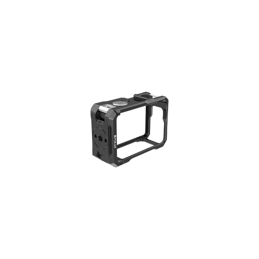 Metal protective case with a Puluz cold shoe mount for the DJI Osmo Action 6 – 2