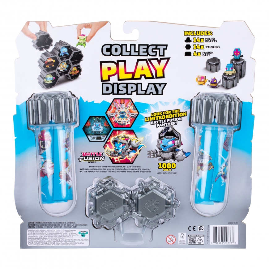 MRBEAST LAB Figūrėlės tūbelėje, 14 vnt., 2,5 cm – 2