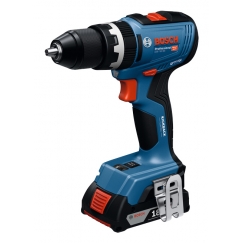 Bosch GSB 18V-65 2100 RPM Avain 1,12 kg Musta, Sininen