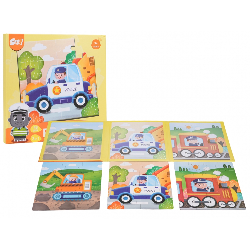 RoGer Magnētiskas Transporta Puzles + Grāmatiņa – 2