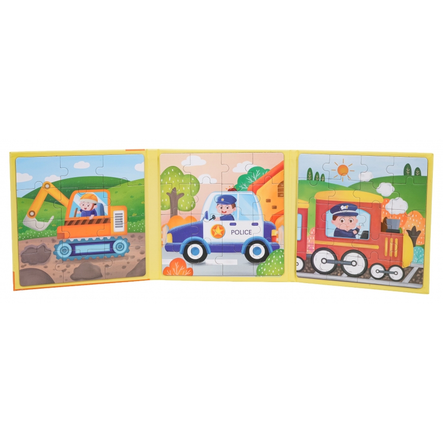 RoGer Magnetic Vehicle Puzzle + Book – 3