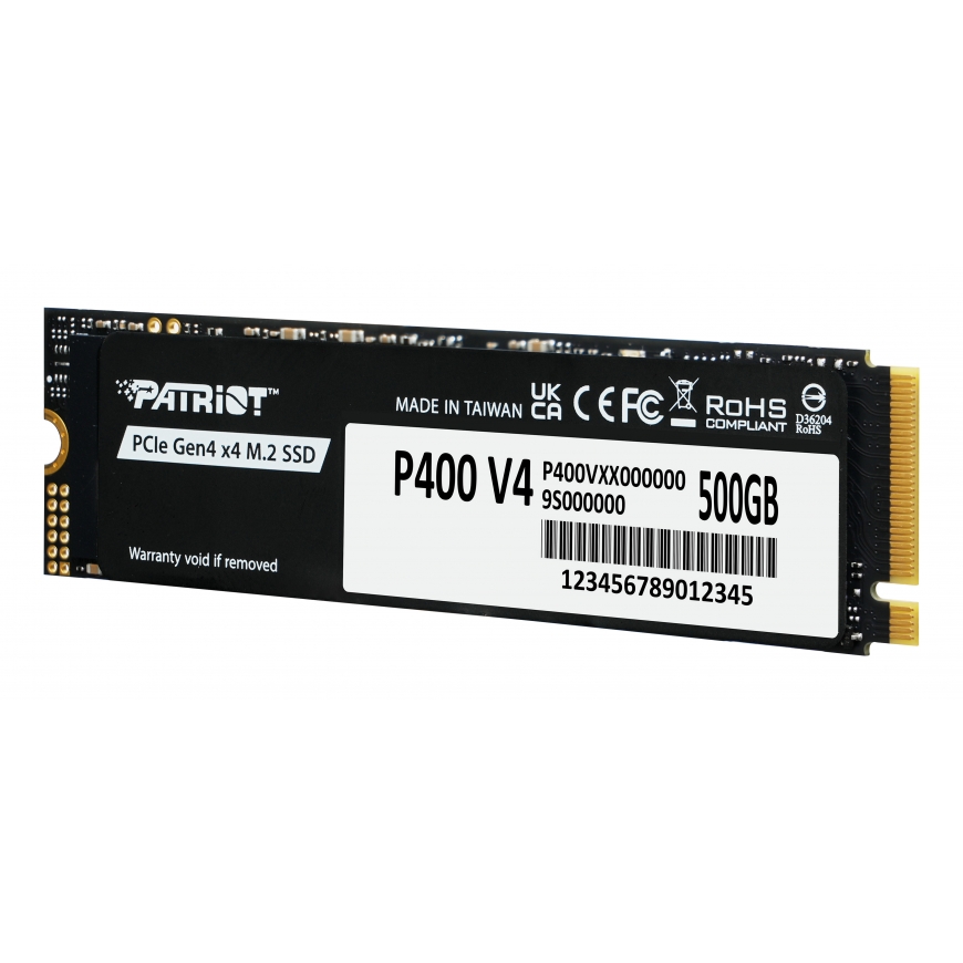Patriot Memory P400 V4 500 GB M.2 PCI Express 4.0 NVMe – 3