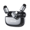 BOYA Mini 2-02 USB-C Wireless Microphone Set Bezvadu mikrofonu komplekts (2TX 1xRX) / 2.4GHz / 48kHz/24bit (Space Grey)